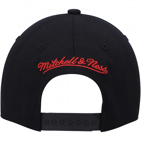 Бейсболка Portland Trail Blazers Mitchell & Ness MVP Team Two-Tone 2.0 - Black/Red