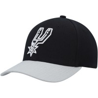 Бейсболка San Antonio Spurs Mitchell & Ness MVP Team Two-Tone 2.0 - Black/Gray
