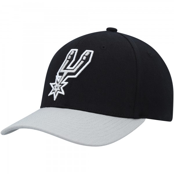 Бейсболка San Antonio Spurs Mitchell & Ness MVP Team Two-Tone 2.0 - Black/Gray