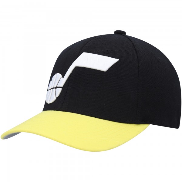 Бейсболка Utah Jazz Mitchell & Ness MVP Team Two-Tone 2.0 - Black/Gold