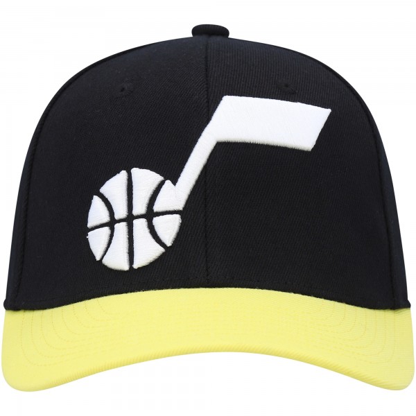 Бейсболка Utah Jazz Mitchell & Ness MVP Team Two-Tone 2.0 - Black/Gold