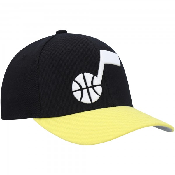 Бейсболка Utah Jazz Mitchell & Ness MVP Team Two-Tone 2.0 - Black/Gold