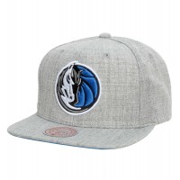 Бейсболка Dallas Mavericks Mitchell & Ness Hardwood Classics 2.0 - Heather Gray