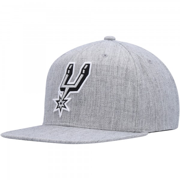 Бейсболка San Antonio Spurs Mitchell & Ness Hardwood Classics 2.0 - Heather Gray