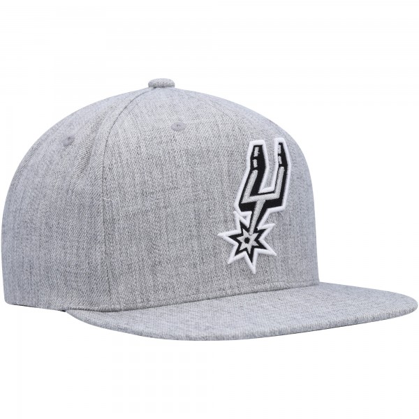 Бейсболка San Antonio Spurs Mitchell & Ness Hardwood Classics 2.0 - Heather Gray