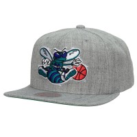 Бейсболка Charlotte Hornets Mitchell & Ness Hardwood Classics 2.0 - Heather Gray