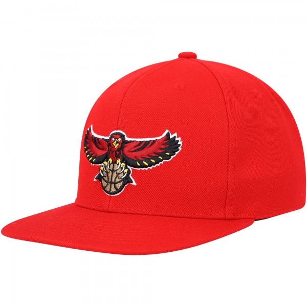 Бейсболка Atlanta Hawks Mitchell & Ness Hardwood Classics MVP Team Ground 2.0 - Red