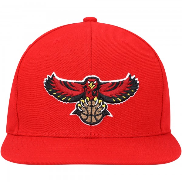 Бейсболка Atlanta Hawks Mitchell & Ness Hardwood Classics MVP Team Ground 2.0 - Red