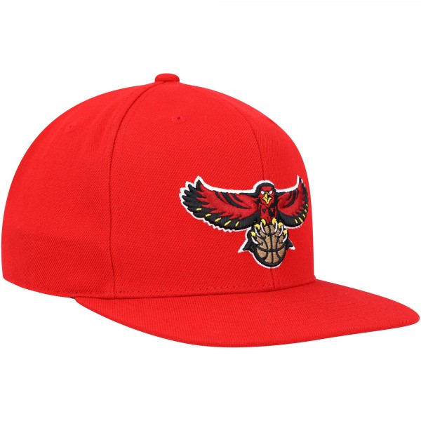 Бейсболка Atlanta Hawks Mitchell & Ness Hardwood Classics MVP Team Ground 2.0 - Red