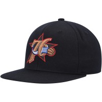 Бейсболка Philadelphia 76ers Mitchell & Ness Hardwood Classics MVP Team Ground 2.0 - Black