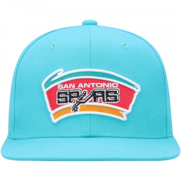 Бейсболка San Antonio Spurs Mitchell & Ness Hardwood Classics MVP Team Ground 2.0 - Teal
