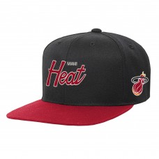 Бейсболка Miami Heat Mitchell & Ness Youth Team Script - Black