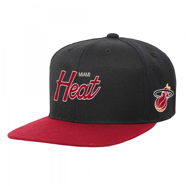 Бейсболка Miami Heat Mitchell & Ness Youth Team Script - Black