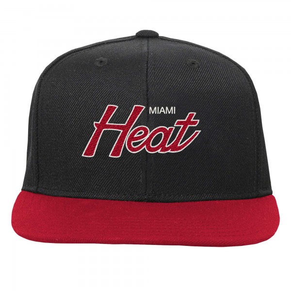 Бейсболка Miami Heat Mitchell & Ness Youth Team Script - Black
