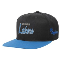 Бейсболка Los Angeles Lakers Mitchell & Ness Youth Team Script - Black