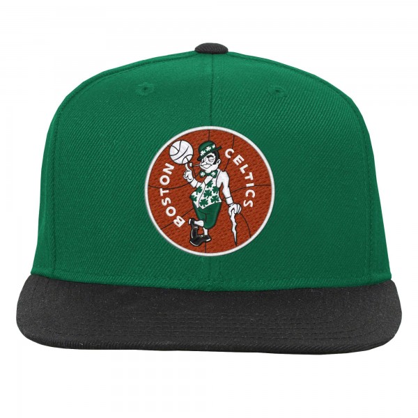 Подростковая Boston Celtics Mitchell & Ness Kelly Green/Black Two-Tone Snapback Hat