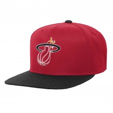 Бейсболка Miami Heat Mitchell & Ness Youth Two-Tone - Red/Black