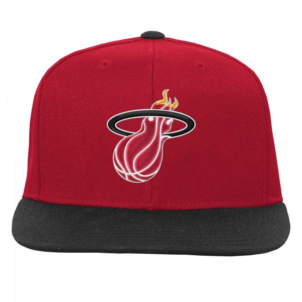 Бейсболка Miami Heat Mitchell & Ness Youth Two-Tone - Red/Black