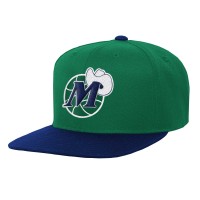 Бейсболка Dallas Mavericks Mitchell &amp; Ness Youth Two-Tone - Navy/Green