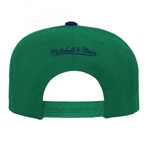 Бейсболка Dallas Mavericks Mitchell &amp; Ness Youth Two-Tone - Navy/Green
