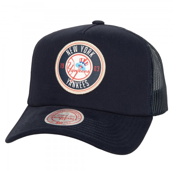 Бейсболка New York Yankees Mitchell & Ness Cooperstown Collection Circle Change Trucker - Navy