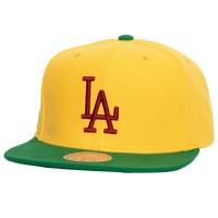 Бейсболка Los Angeles Dodgers Mitchell & Ness Hometown - Yellow/Green