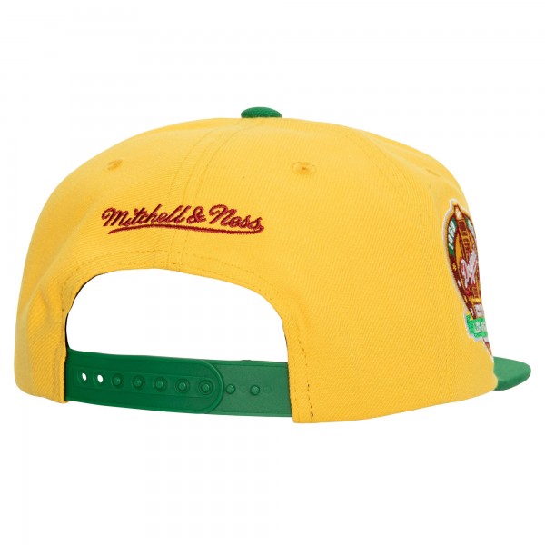 Бейсболка Los Angeles Dodgers Mitchell & Ness Hometown - Yellow/Green