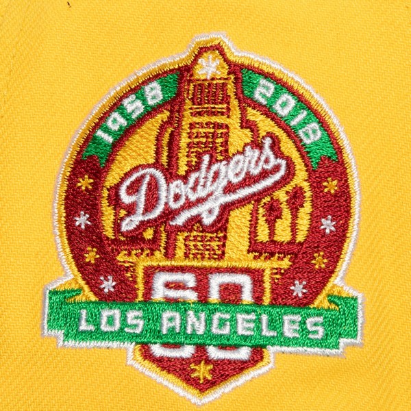 Бейсболка Los Angeles Dodgers Mitchell & Ness Hometown - Yellow/Green