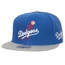 Бейсболка Los Angeles Dodgers Mitchell & Ness Bases Loaded - Royal/Gray