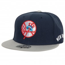 Бейсболка New York Yankees Mitchell & Ness Bases Loaded - Navy/Gray