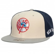 Бейсболка New York Yankees Mitchell & Ness Yankee Stadium 50th Anniversary Homefield - Cream/Gray