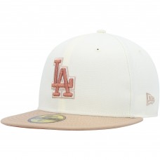 Бейсболка Los Angeles Dodgers New Era Chrome Camel Rust Undervisor 59FIFTY - Cream