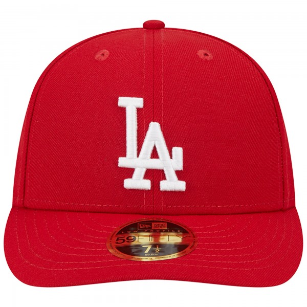 Бейсболка Los Angeles Dodgers New Era Low Profile 59FIFTY - Scarlet