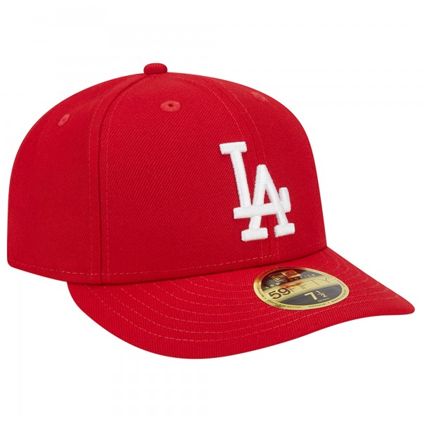 Бейсболка Los Angeles Dodgers New Era Low Profile 59FIFTY - Scarlet