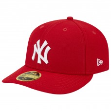 Бейсболка New York Yankees New Era Low Profile 59FIFTY - Scarlet