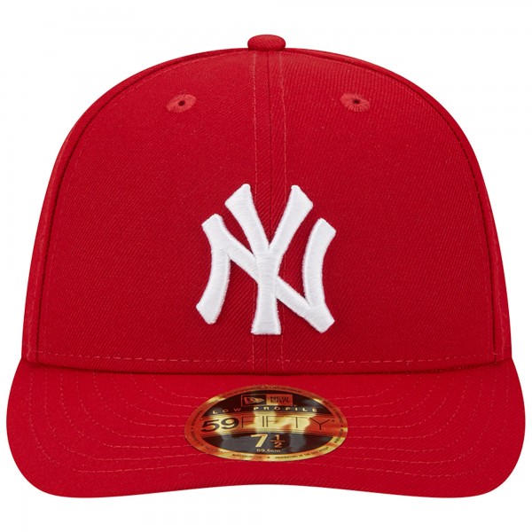 Бейсболка New York Yankees New Era Low Profile 59FIFTY - Scarlet