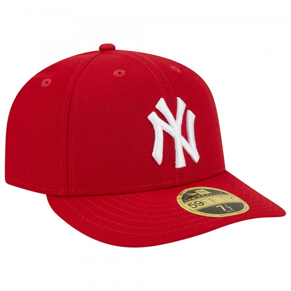 Бейсболка New York Yankees New Era Low Profile 59FIFTY - Scarlet