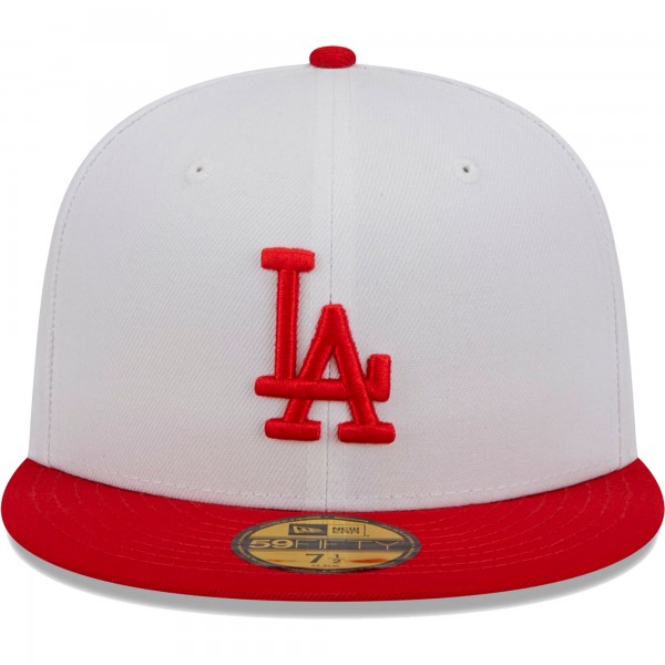 Бейсболка Los Angeles Dodgers New Era Optic 59FIFTY - White/Red