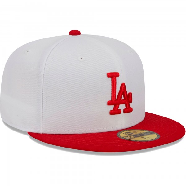 Бейсболка Los Angeles Dodgers New Era Optic 59FIFTY - White/Red