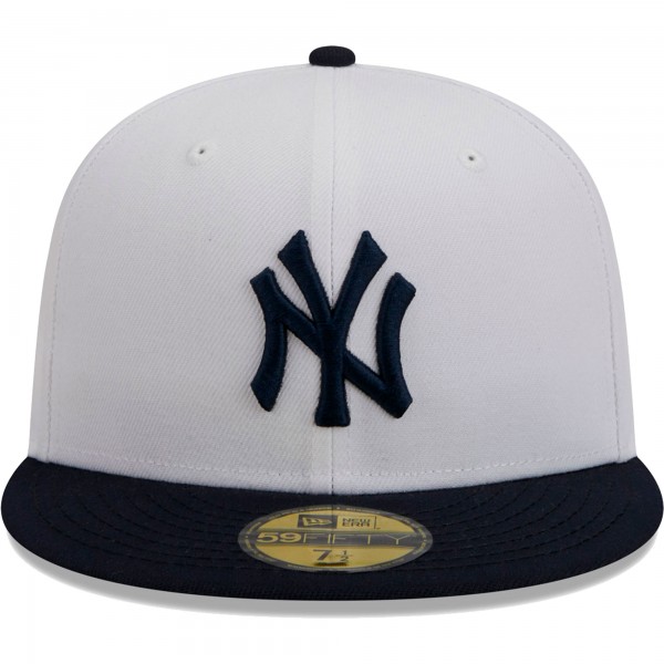 Бейсболка New York Yankees New Era Optic 59FIFTY - White/Navy