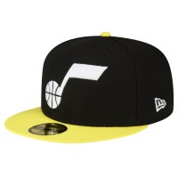 Бейсболка Utah Jazz New Era 2-Tone 59FIFTY - Black/Yellow
