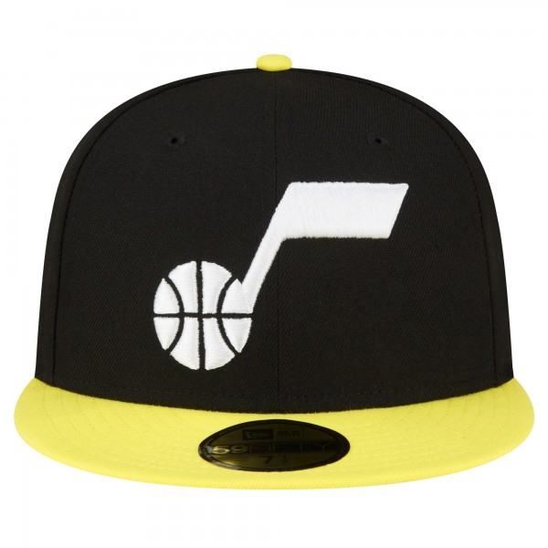 Бейсболка Utah Jazz New Era 2-Tone 59FIFTY - Black/Yellow