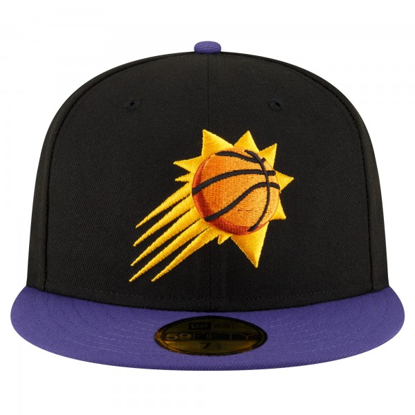 Бейсболка Phoenix Suns New Era Black/Purple 2-Tone 59FIFTY