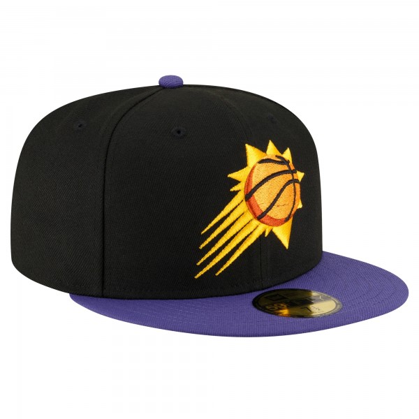 Бейсболка Phoenix Suns New Era Black/Purple 2-Tone 59FIFTY