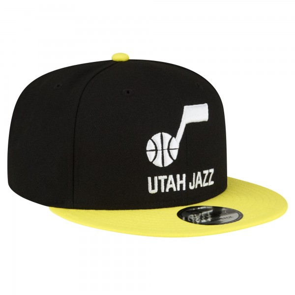 Бейсболка Utah Jazz New Era Official Team Color 2Tone 9FIFTY - Black/Yellow