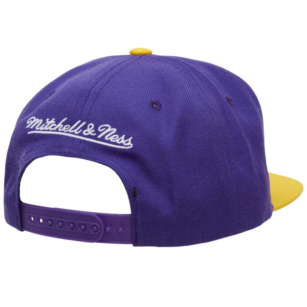 Бейсболка Los Angeles Lakers Mitchell & Ness Hardwood Classics 1987/88 Back-to-Back NBA Champions - Purple/Gold