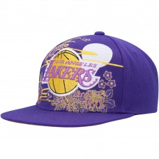 Бейсболка Los Angeles Lakers Mitchell & Ness Hardwood Classics Asian Heritage Scenic - Purple
