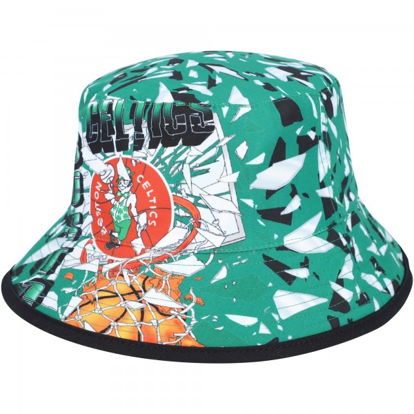 Панама Boston Celtics Mitchell & Ness Hardwood Classics Shattered Big Face Reversible - Kelly Green