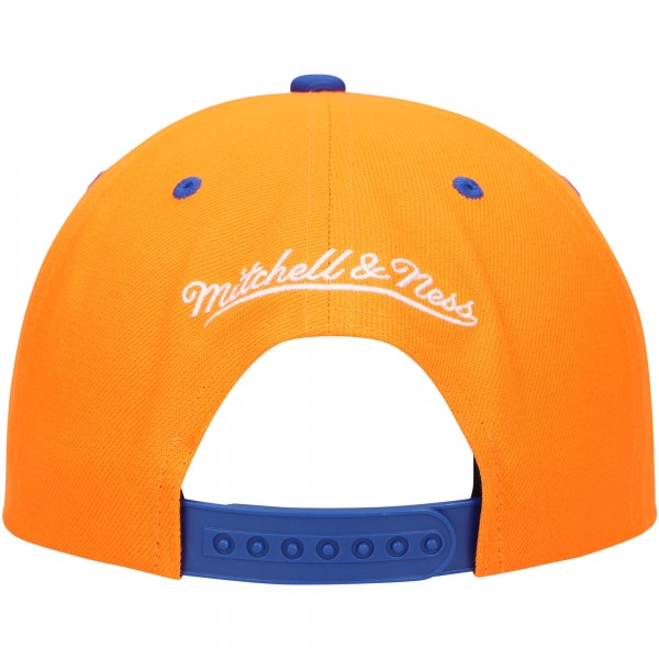 Бейсболка New York Knicks Mitchell & Ness Hardwood Classics Soul Transcript - Orange/Blue
