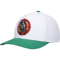 Бейсболка Boston Celtics Mitchell & Ness Hardwood Classics Core 2-Tone 2.0 Pro - White/Green